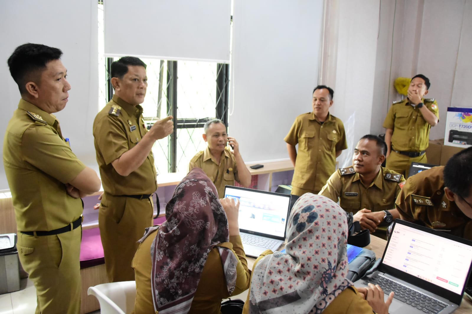 Awal 2024, Pj Bupati Tubaba Cek Disiplin dan Kinerja Seluruh Pegawai