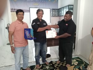 Suhadin Amanto Dapat Piagam dan Penghargaan Wartawan Agency ANTV Lampung Terbaik 