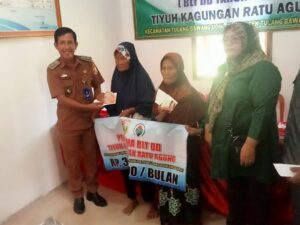 Pemerintah Tiyuh Kagungan ratu Agung Salurkan BLT DD Tahap Pertama kepada 20 KPM
