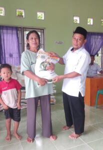 Pemerintah Tiyuh Panaragan Jaya Indah Salurkan Beras CPP Kepada 550 KPM