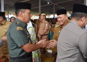 Kasrem 043/Gatam Hadiri Halal Bihalal Bersama Gubernur Lampung