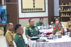 Mantapkan Rencana TMMD Di Dua Kabupaten Kasrem 043/Gatam Hadiri Rakornis TMMD Ke-120 TA. 2024