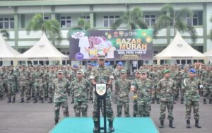 Atasi Lonjakan Harga Kebutuhan Bahan Pokok, Korem 043/Gatam Gelar Bazar UMKM Ramadhan Dan Pasar Murah