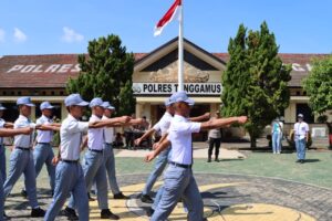Polres Tanggamus Gelar Lomba PBB Tingkat SLTA dan Lomba Adzan Tingkat SD/MI Dalam Rangka Hari Bhayangkara Ke:78