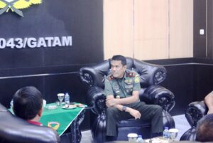 Danrem 043/Gatam, Sambut Silaturahmi Plh. Gubernur Lampung Ir. Fahrizal Darminto, M.A.