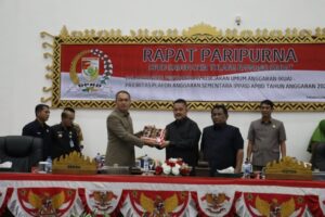 Sekda kabupaten Tubaba Sampaikan Rancangan KUA-PPAS Tahun Anggaran 2025 Pada Rapat Paripurna