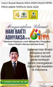 UCAPAN SELAMAT HARI BHAKTI ADHIYAKSA KE 64