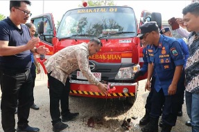 Damkar Lampung Selatan Tambah Armada Baru, Nanang: Jaga Dengan Baik