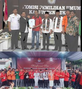 KPUD Terima Pendaftaran Ade Kuswara Kunang dan Asep Surya Atmaja untuk Pilkada Kab Bekasi