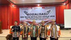 Sosialisasi dan Ikrar Netralitas Kepala Desa pada Pemilihan Serentak Tahun 2024 di Hadiri PJ Sekretaris Tanggamus.