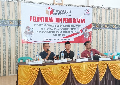 PWI Lampung Timur Gelar Pembekalan Pengawas TPS di Batanghari Nuban