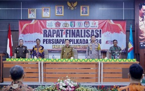 Pemerintah Kabupaten Pringsewu Gelar Rapat Finalisasi Persiapan Pilkada 2024