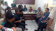 Cegah Terjadinya Lakalantas,Polres Serang Dirikan Posko Penghalau Truk Pasir