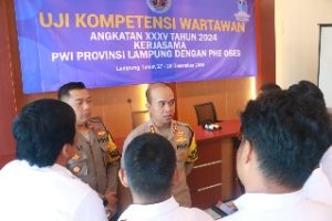 Kapolres Lampung Timur Menjadi Narasumber Dalam Kegiatan UKW  Angkatan XXXV  2024