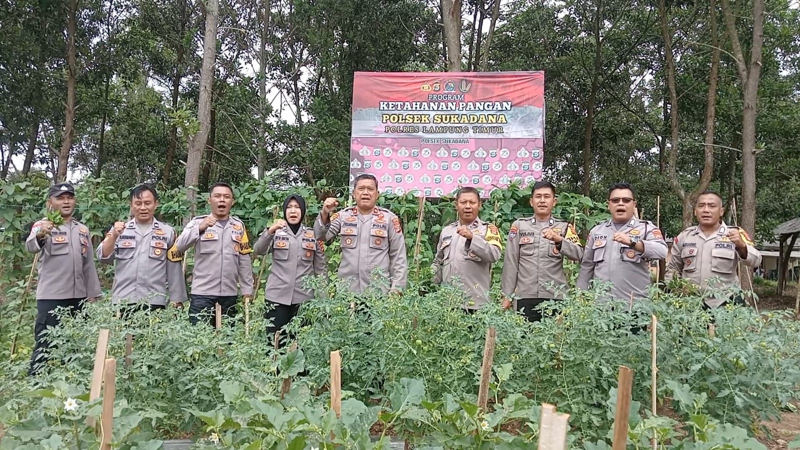 Polsek Sukadana Gelar Program Ketahanan Pangan untuk Dukung Swasembada Pangan