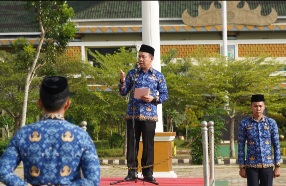 Pemkab Pringsewu Gelar Apel Perdana Awal Tahun 2025