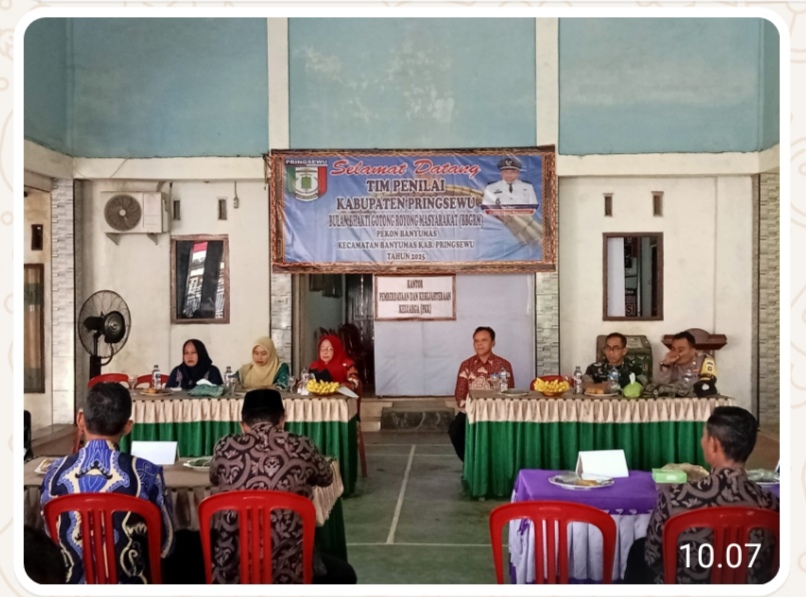 Pekon Banyumas Laksanakan Kegiatan Bulan Bakti Gotong Royong Masyarakat (BBGRM) Mewakili Pekon Sekecamatan Banyumas