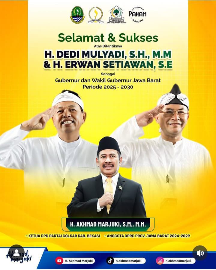 Iklan Ketua DPD GOLKAR Kabupaten Bekasi 