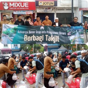 Aksi Sosial Rutin Ramadhan Grup Info Pringsewu Berbagi Takjil