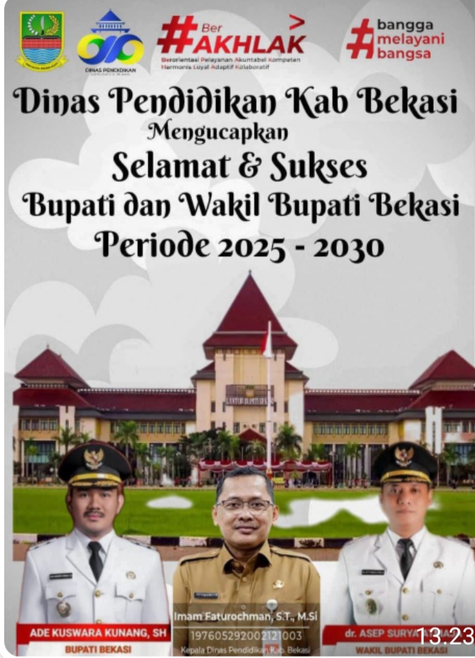 Iklan Dinas Pendidikan Kabupaten Kabupaten Bekasi