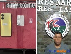 Polres Lamtim Kembali Amankan Seorang Pria Penyalahgunaan Narkotika