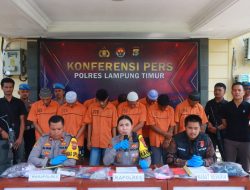 10 Pelaku Kejahatan Konvensional Di Lampung Timur, Berhasil Diringkus Polisi