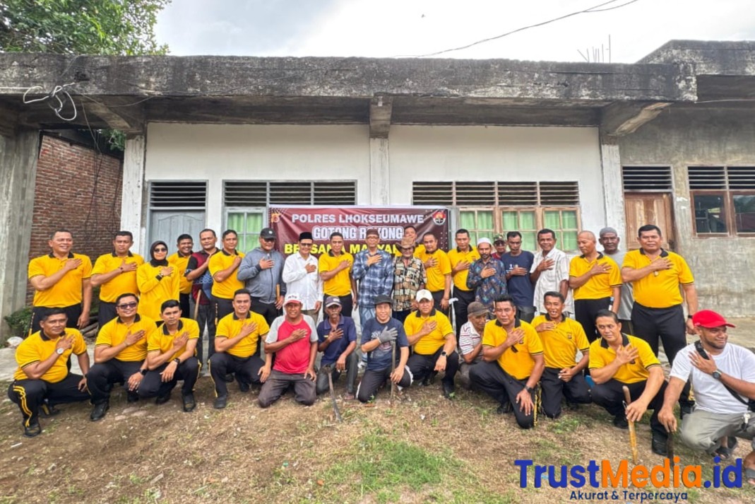 Kapolres Lhokseumawe Dorong Semangat Gotong Royong