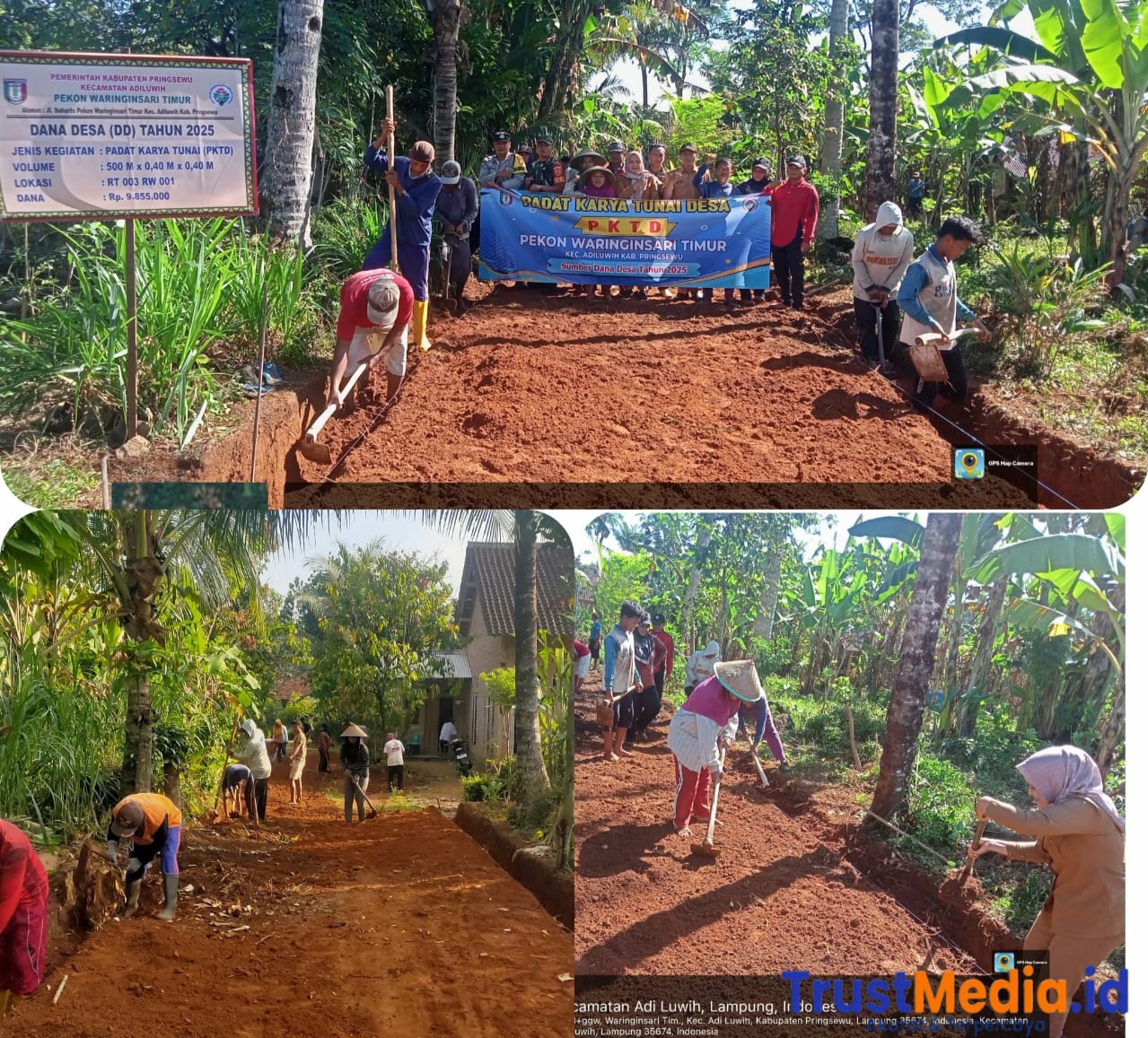 PEKON WARINGIN SARI TIMUR GELAR KEGIATAN PKTD BERBASIS DANA DESA TAHAP I