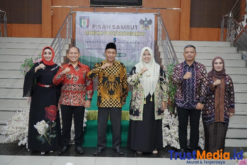 Penuh Haru, Pisah Sambut Dandim 0424/Tanggamus di Kantor Bupati Pringsewu