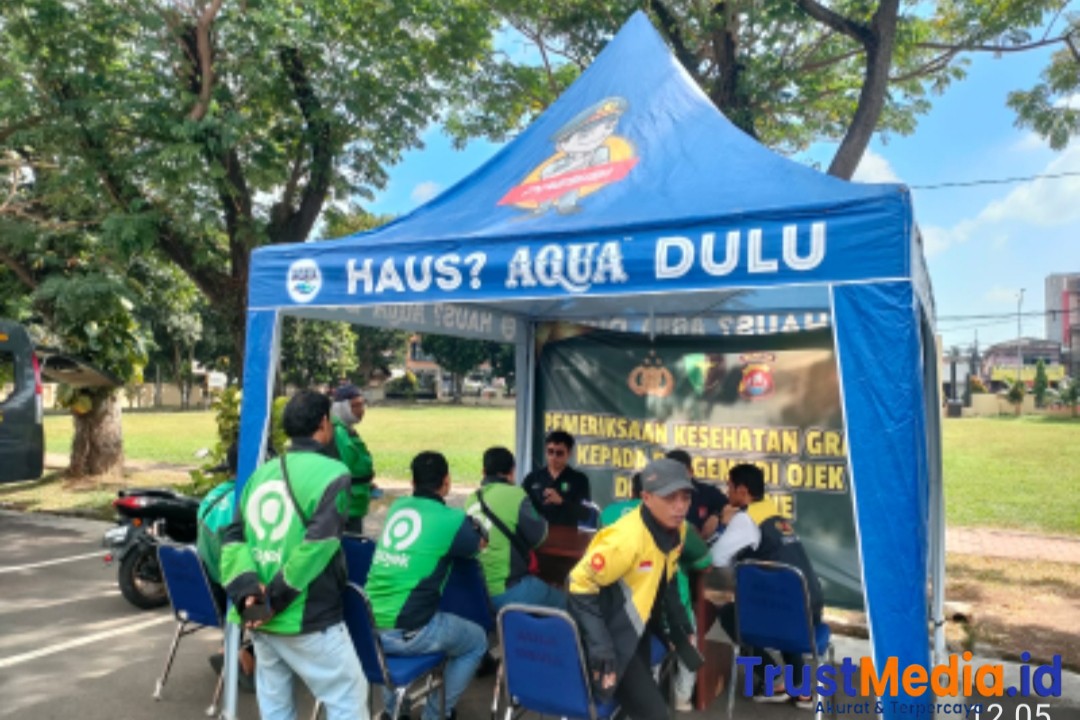 Polresta Serang Kota Gelar Bakti Kesehatan Gratis untuk Pengemudi Ojek