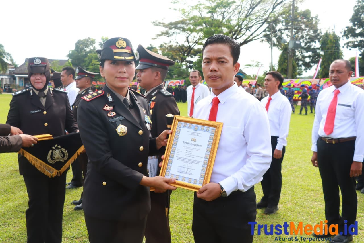 Polres Lampung Timur Gelar Upacara Hari Bhayangkara ke-79,
