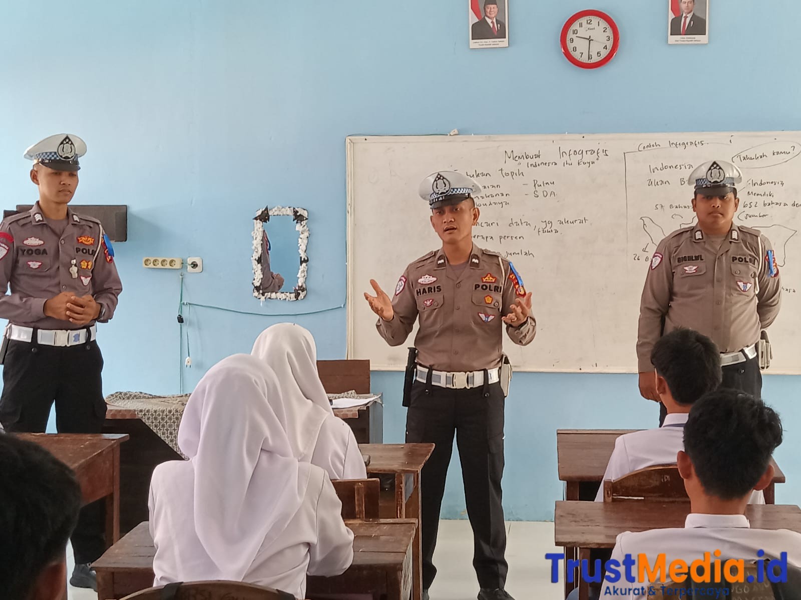 Ops Patuh Krakatau 2025, Polres Lamtim Masuk ke Sekolah-Sekolah