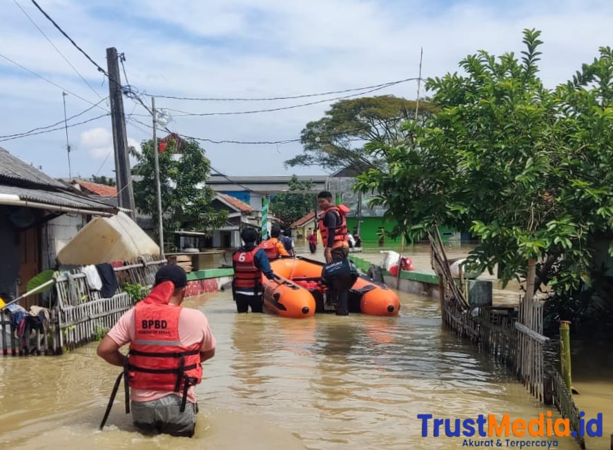 BPBD Lakukan Evakuasi dan Distribusi Bantuan, di 13 Kec yg Terdampak Banjir