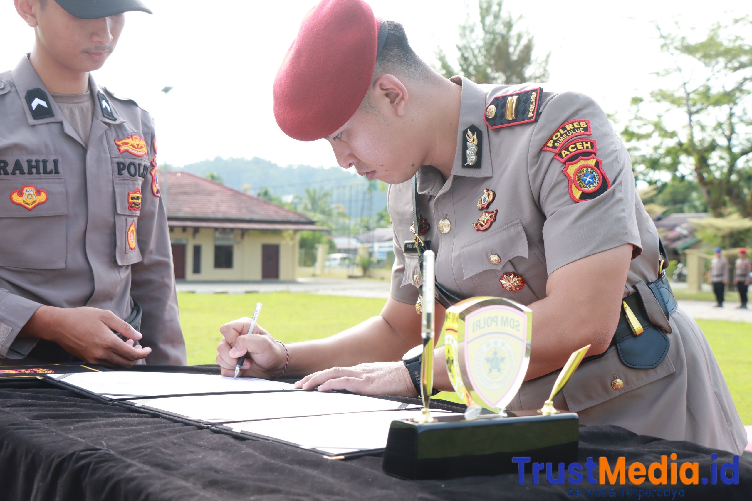 Resmi dilantik IPTU Putu Gede Ega Purwita, menjadi Kasatreskrimkrim Polres Simeulue