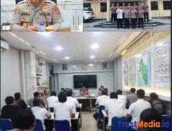 Dirreskrimsus Polda Lampung Kunjungi Polres Lampung Timur, Berikan Arahan kepada Personel Sat Reskrim