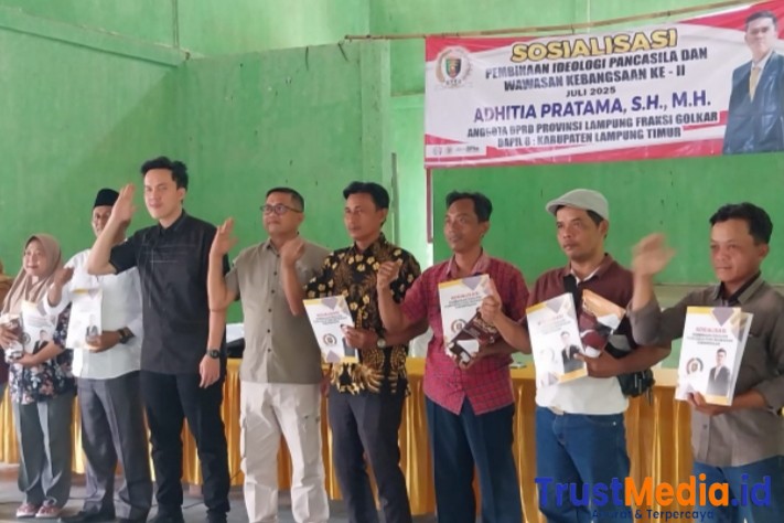 Adhitia Pratama,Sosialisasikan Pancasila dan Produk Unggulan Lamtim