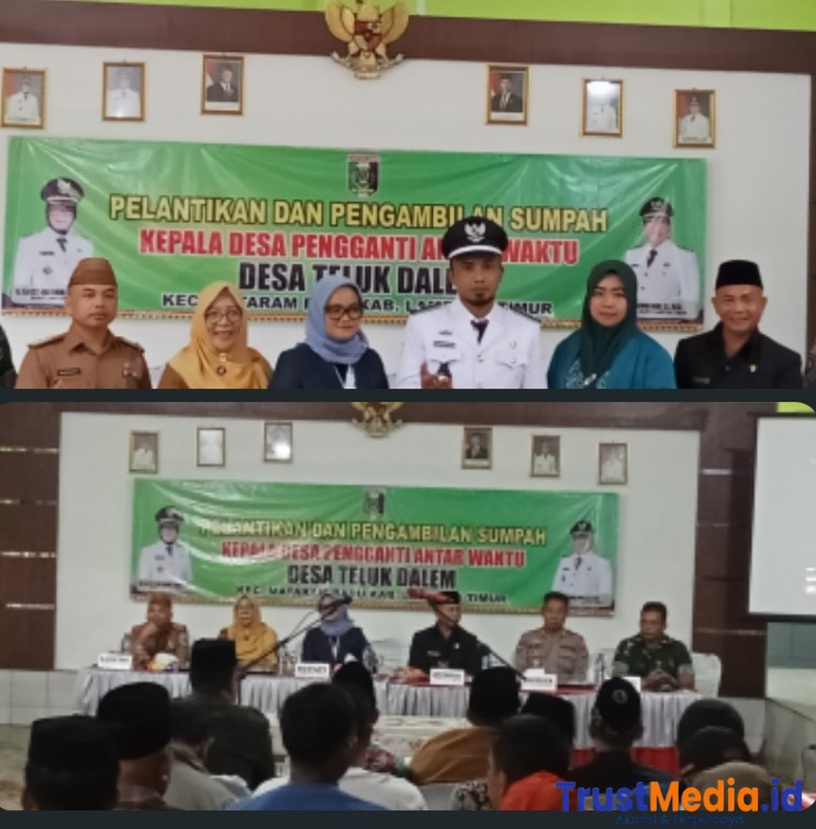 Kades Teluk Dalam Lamtim di lantik