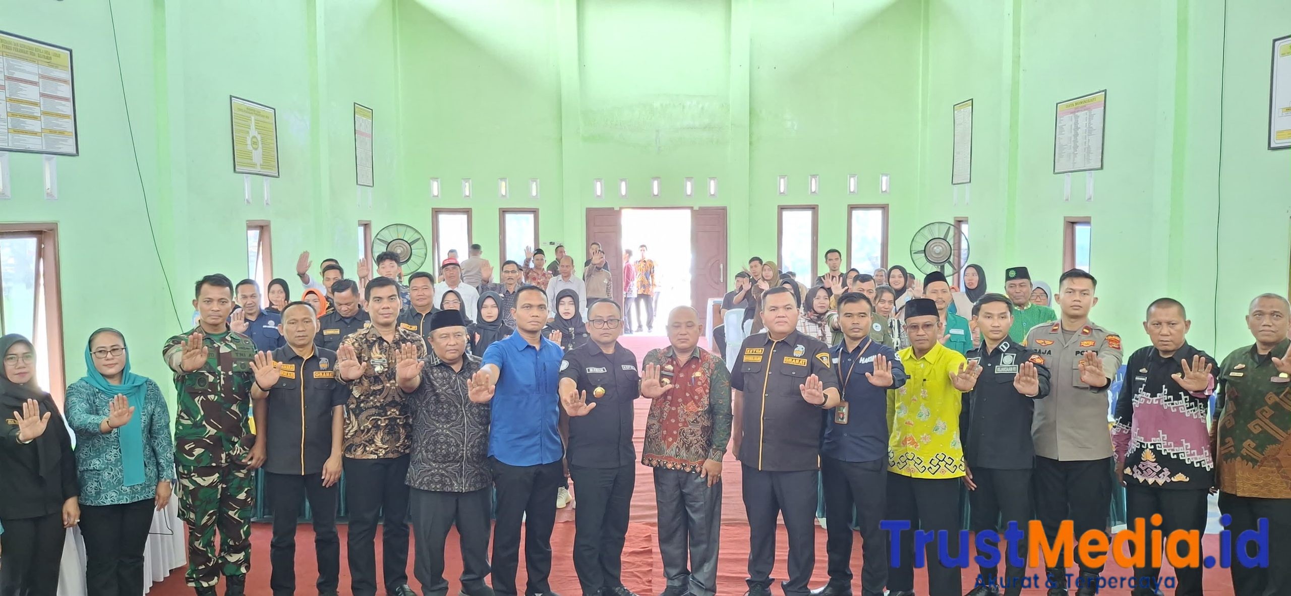 BNNK & Pemkab Lampung Timur Canangkan Desa Bersih Narkoba di Braja Gemilang