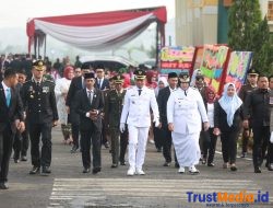Pemkab Pringsewu Gelar Upacara Peringatan HUT Ke-80 Proklamasi Kemerdekaan RI