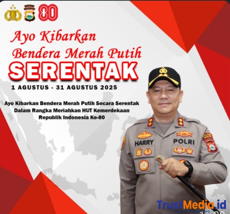 Kapolres Sinjai Imbau Kibarkan Bendera Merah Putih Kepada Masyarakat Selama Bulan Agustus.