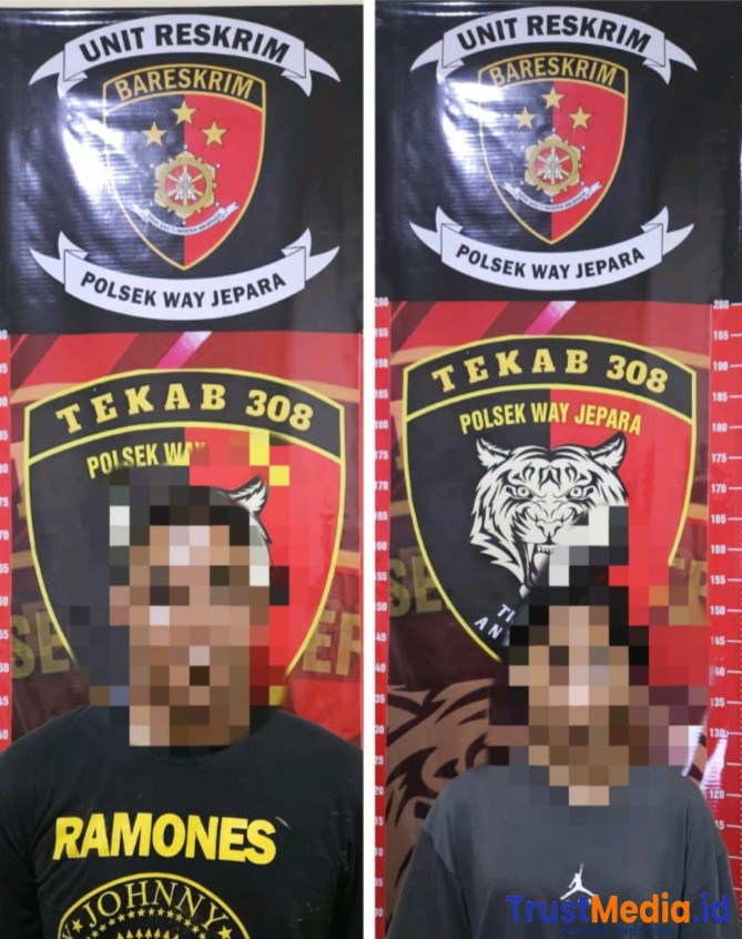 Terlibat Dalam Kasus Pencurian, 2 Warga Kecamatan Sekampung Udik Diamankan Polisi