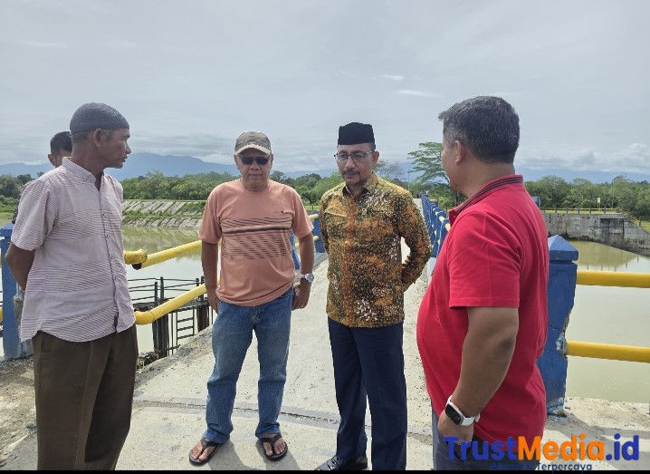 Haji Uma Kawal Progres Pengadaan Tanah Proyek Irigasi Lhok Guci, Capai 81 Persen