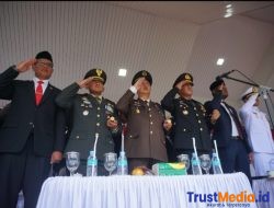 Kapolres Lhokseumawe Hadiri Upacara HUT RI ke-80 di Lapangan Hiraq