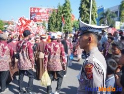 Kapolres Lhokseumawe Hadiri dan Ikut Lepas Pawai Karnaval HUT RI ke-80
