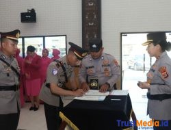 Kapolres Lampung Timur Pimpin Sertijab Wakapolres, Pejabat Utama dan Kapolsek Jajaran