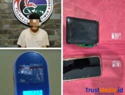 Sat Narkoba Polres Lamtim Mengamankan Seorang Tersangka penyalahguna Narkotika