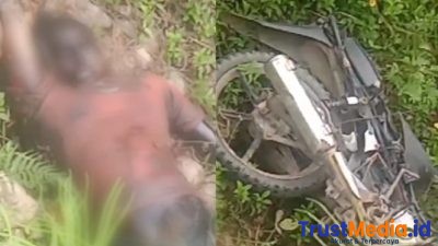 Penemuan mayat yang sudah meninggal 4 hari di Kecamatan Semaka Tanggamus