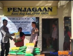 Polsek Mataram Baru Gelar Gerakan Pangan Murah, Salurkan 8 Ton Beras