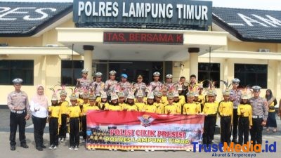 Lepas Tim Pocil, Kapolres Lamtim :Selamat dan Semangat Bertanding!