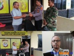 Polsek Gunung Pelindung Serahkan Barang Bukti Sepeda Motor Hasil Dugaan Curanmor ke Pemilik